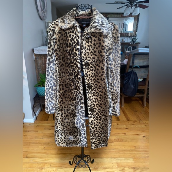 Weatherproof Jackets & Blazers - Weatherproof Cheetah Print long coat